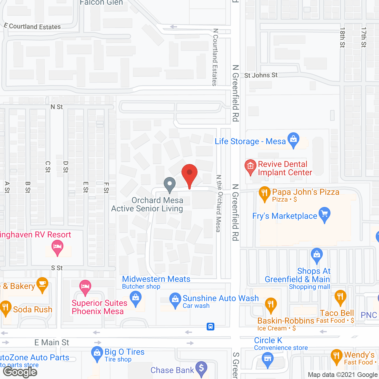 Orchard Mesa Active Senior Living in google map