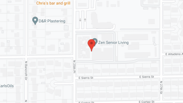 Zen Senior Living in google map