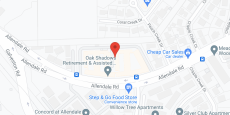 Oak Shadows in google map