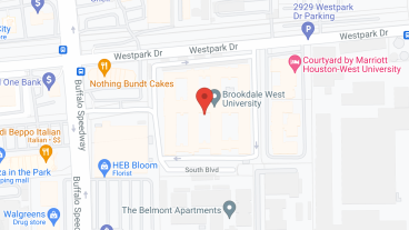 Brookdale West University in google map