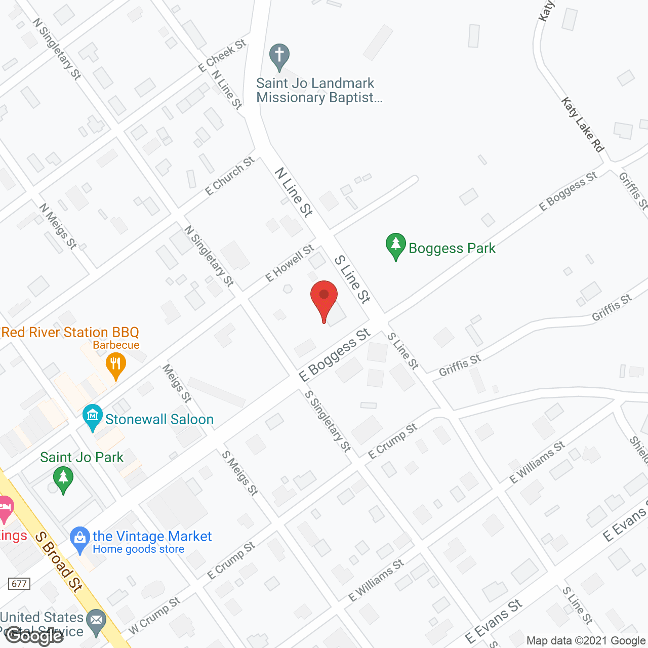 St Jo Nursing Ctr in google map