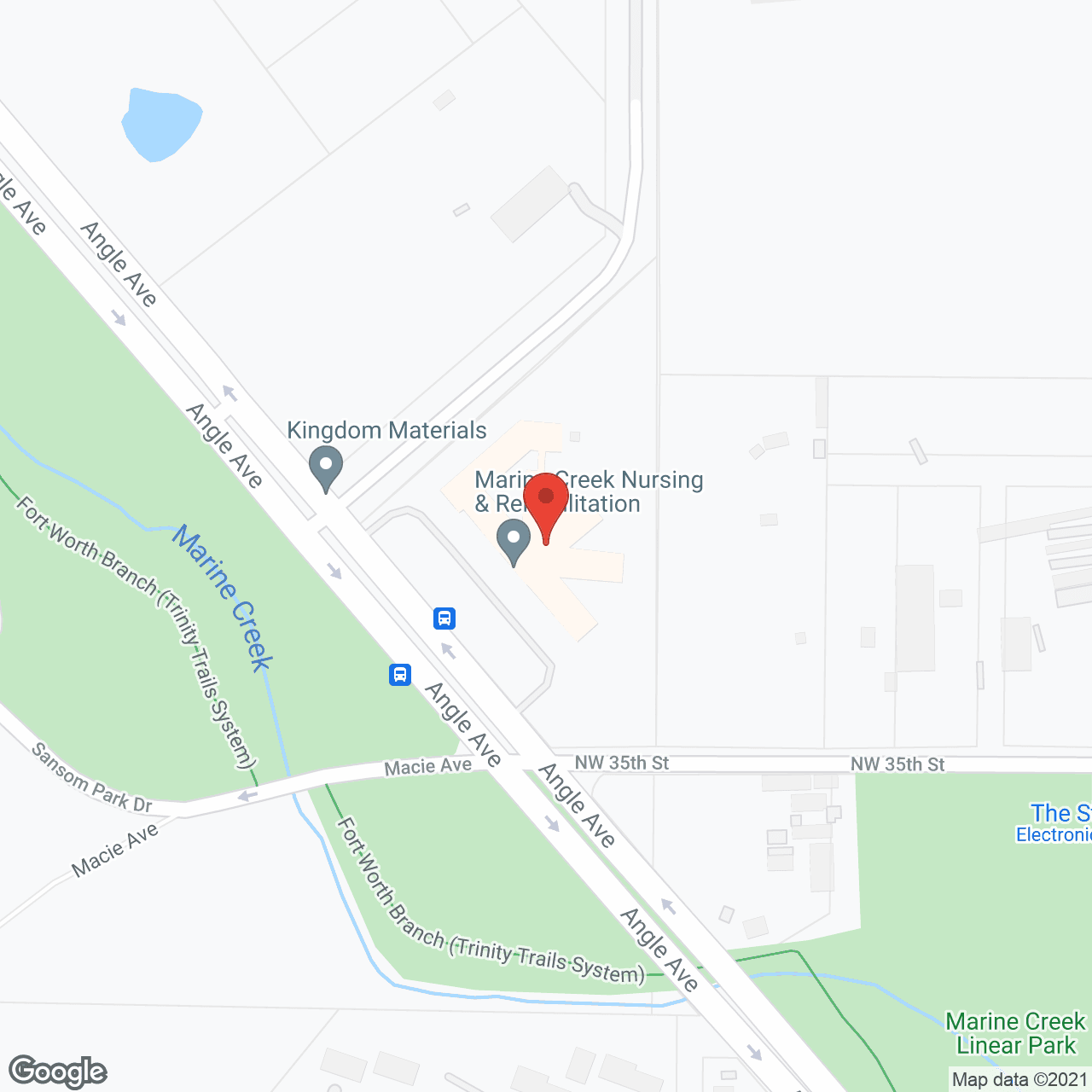 Marine Creek Health & Rehab Center in google map