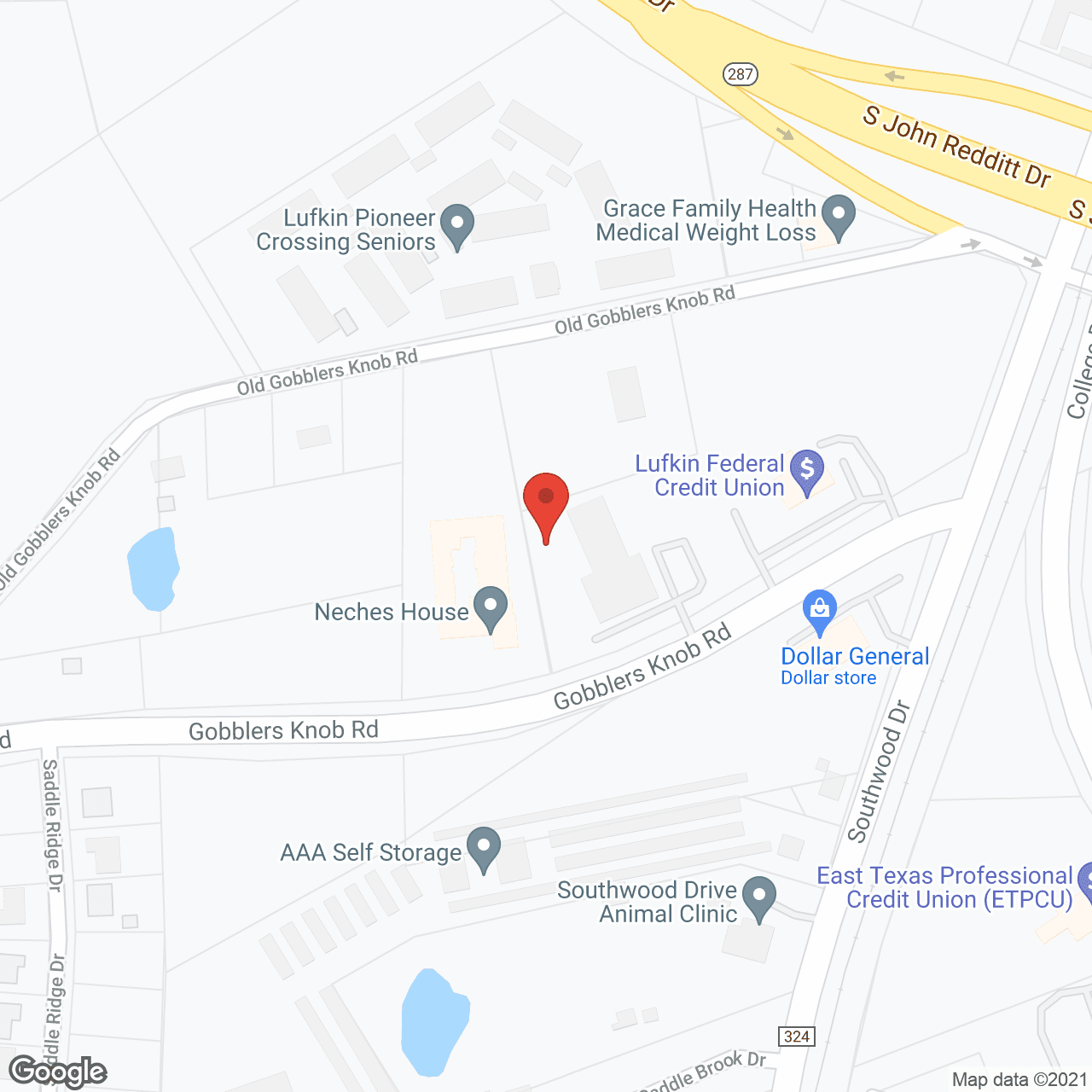 Countryside Senior Living Lufkin in google map