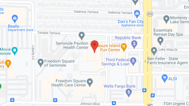Freedom Square of Seminole, a CCRC in google map