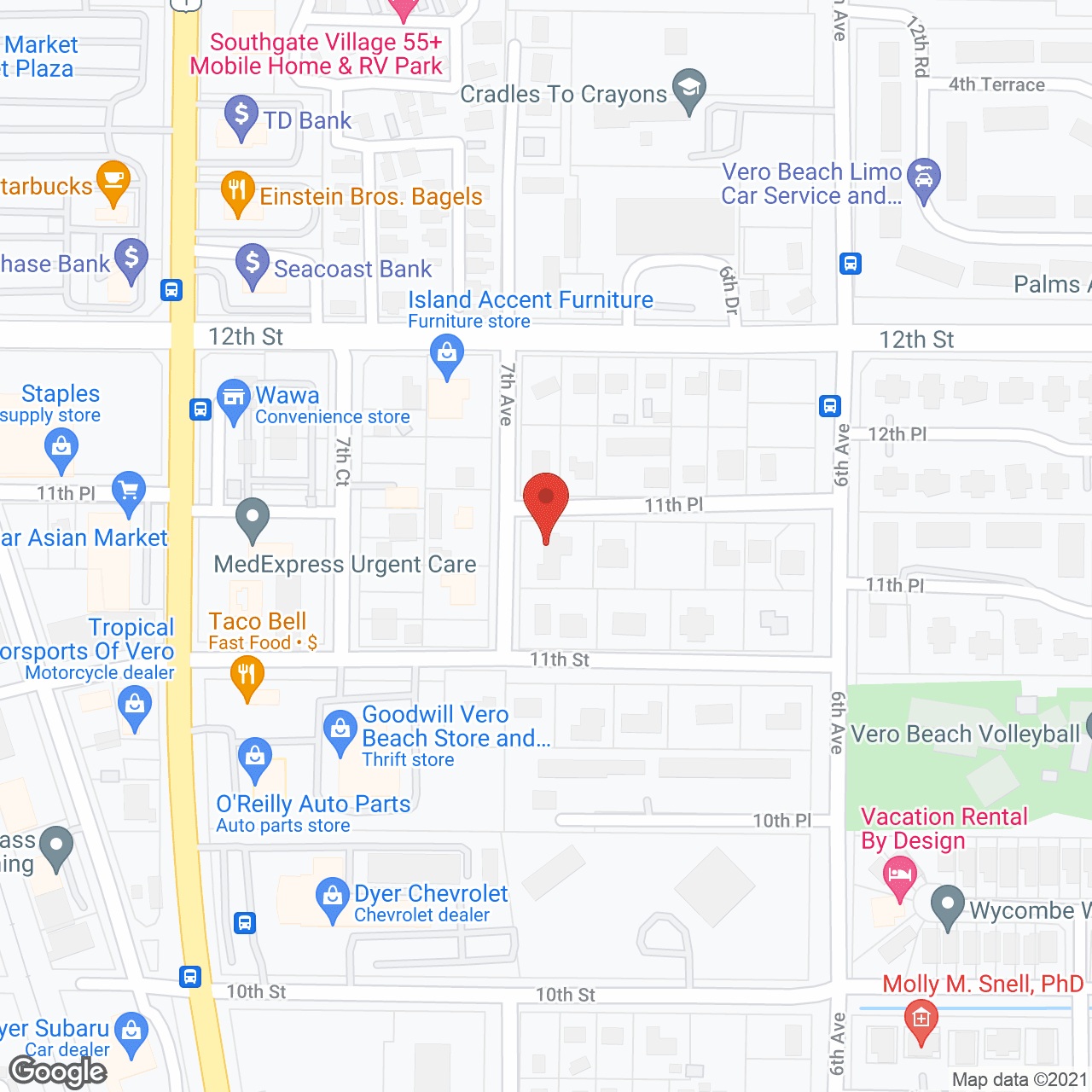 Angel Care at Vero Beach Inc in google map