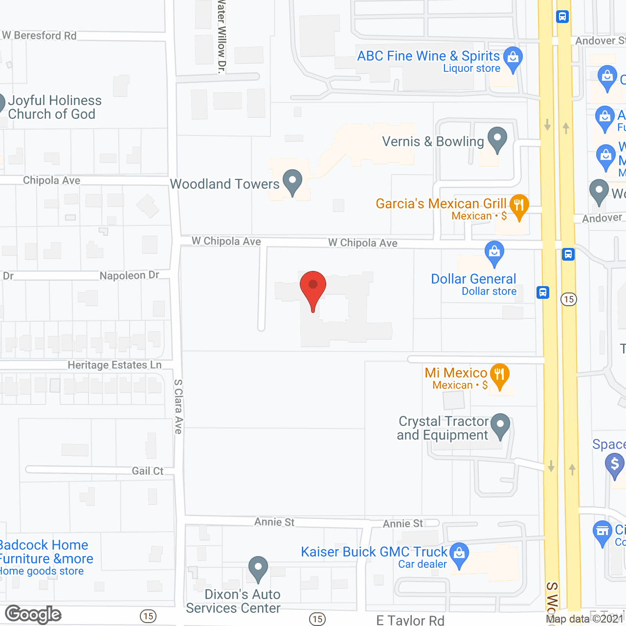 Woodland Terrace Nursing Ctr in google map