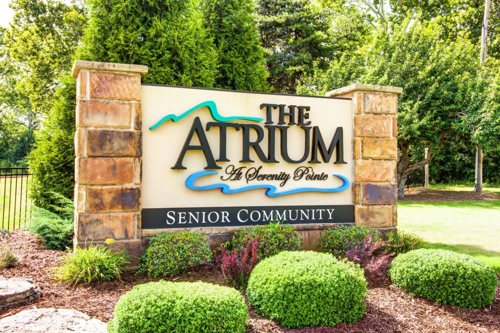 Atrium at Serenity Pointe outdoor common area