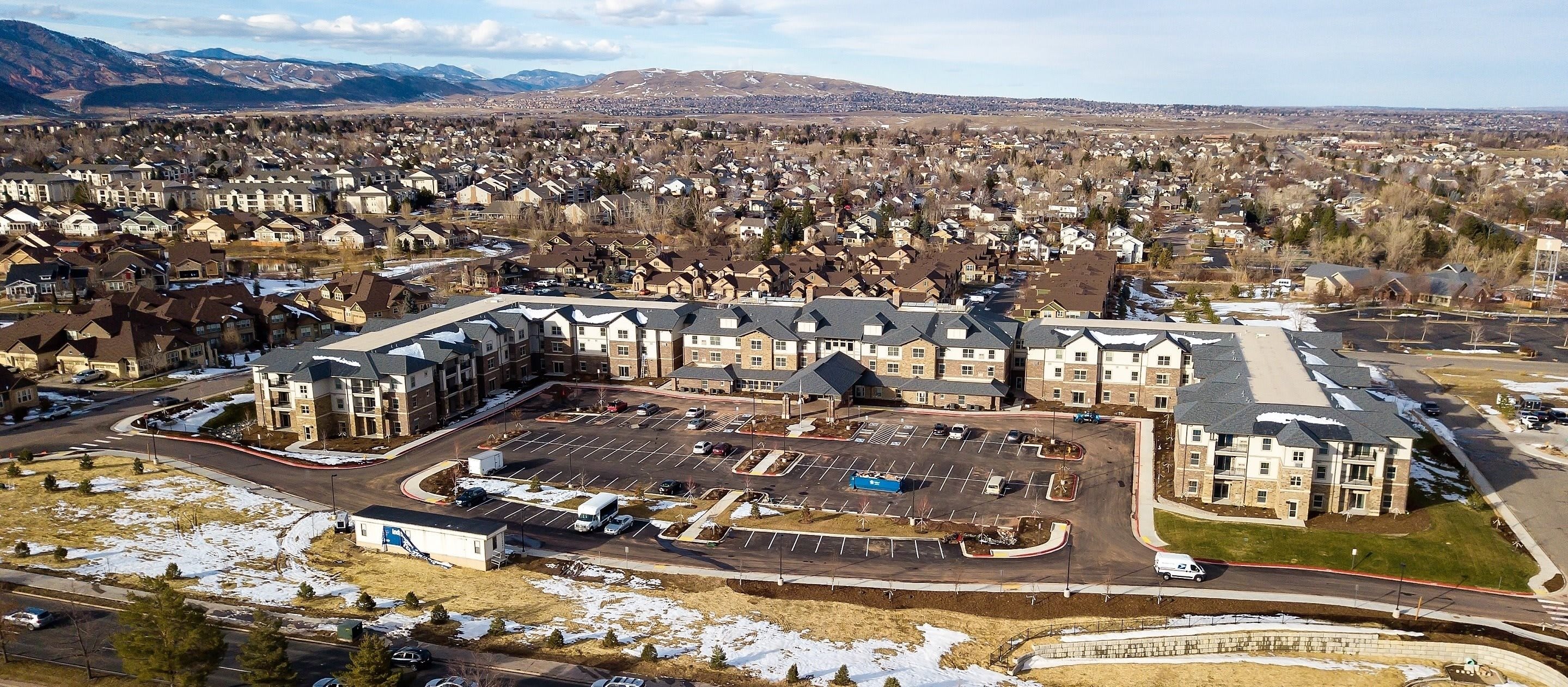 Sky Pointe Retirement Resort aerial view of community 