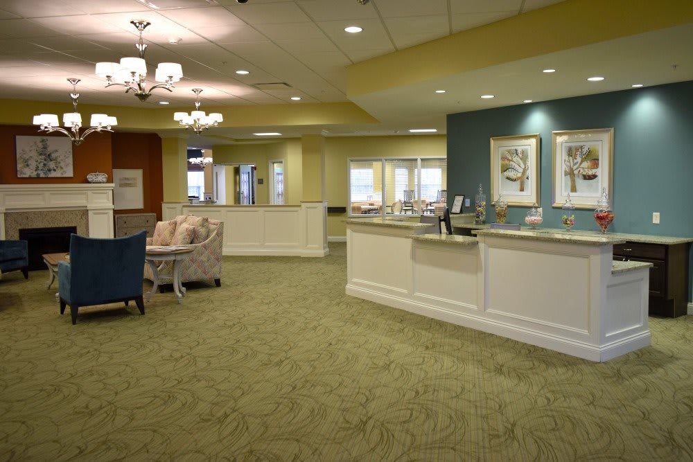 Danbury in Hudson reception area