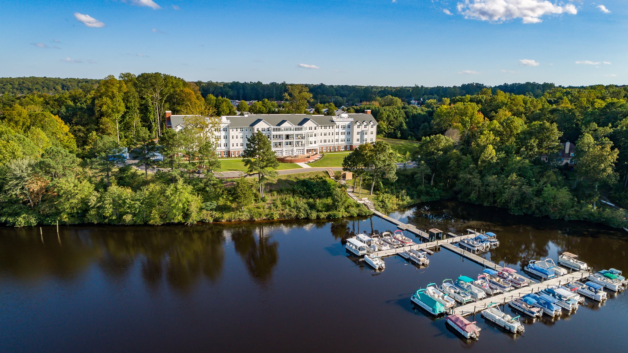 Auburn Hill Senior Living aerial view of community