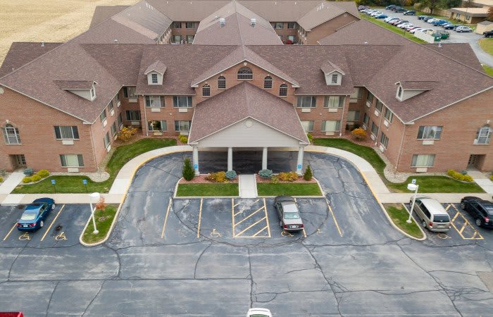 Brentwood at LaPorte aerial view of community